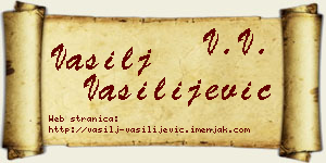 Vasilj Vasilijević vizit kartica